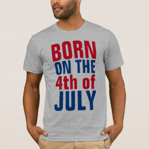 JULI GEBURTSTAG T - Shirt, GEBOREN am 4. T-Shir T-Shirt