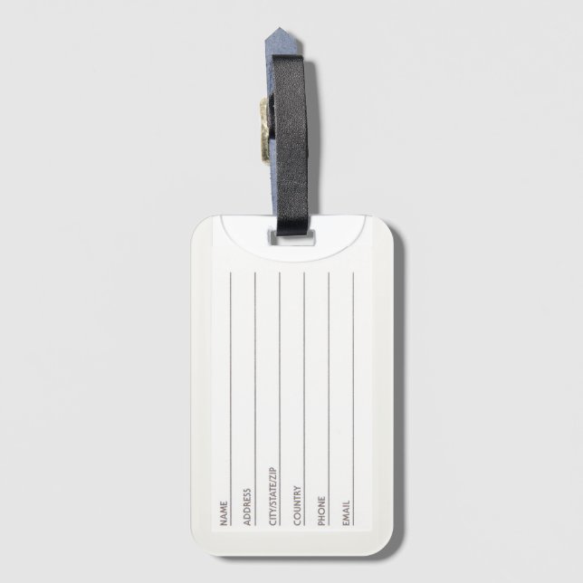 Juli Gepäckanhänger (Rückseite (Vertikal))