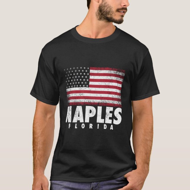 Juli Geschenk für Männer Neapel Florida Amer T-Shirt (Vorderseite)