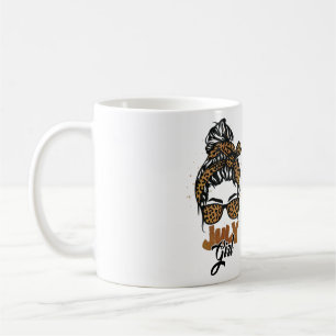 Juli Girl Messy Hair Sonnenbrille Leopard Lady Kaffeetasse