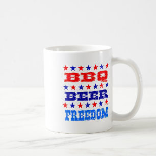 Juli Grillen Beer Freedom Shirt America Stolz Amer Kaffeetasse