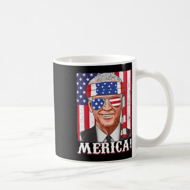 Juli Joe Biden Merica USA Flag Kaffeetasse (Rechts)