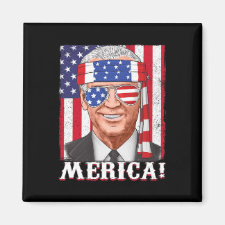 Juli Joe Biden Merica USA Flag Magnet