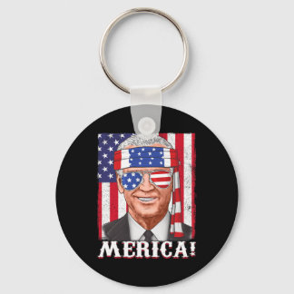 Juli Joe Biden Merica USA Flag Schlüsselanhänger