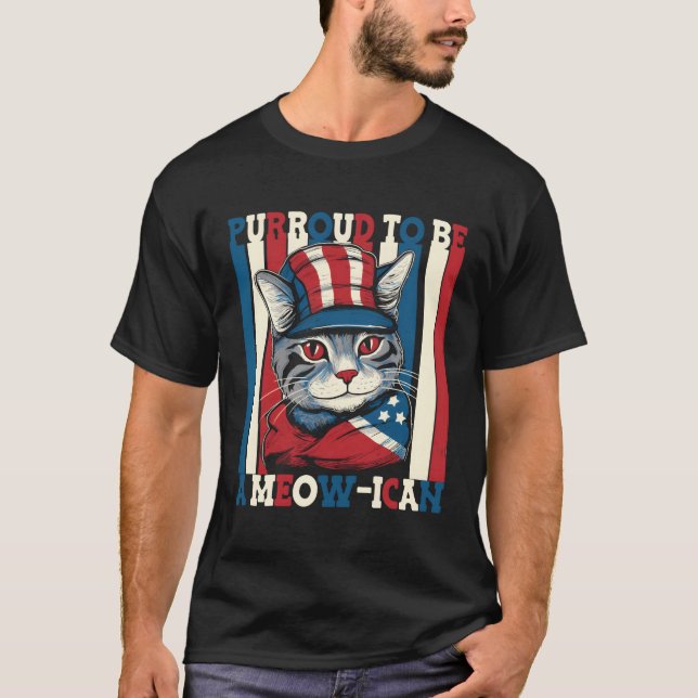 Juli Katzenreu als meo-amerikanischer Ca T-Shirt (Vorderseite)