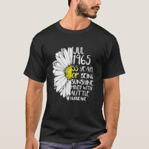 Juli Mädchen 1965 55. Sonnenschein Hurrikan Bir T-Shirt