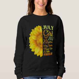 Juli Mädchen 2002 20 Jahre Sonnenschein gemischt Sweatshirt
