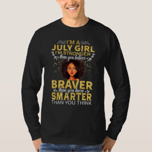 Juli Mädchen Tapferer Klüger Beste Zitate Juli Mäd T-Shirt