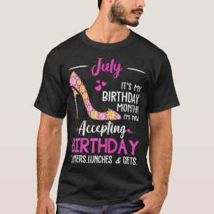 Juli mein Geburtstag Monat Frauen Mama Ehefrau Ges T-Shirt