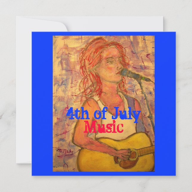 Juli Musik Karte (Vorderseite)