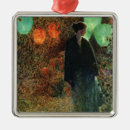 Juli Night (von Childe Hassam) Ornament Aus Metall