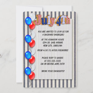 Juli Party Einladung