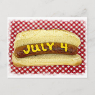 Juli Party Einladungspostkarte