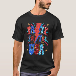 Juli Party in den USA Feuerwerk Männer Frauen C T-Shirt