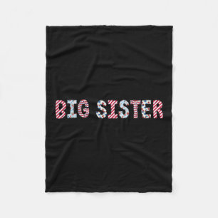 Juli Patriotic Big Sister Independence Day Amer Fleecedecke