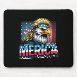 Juli Patriotic Funny Eagle 4. Juli USA Merica Mousepad
