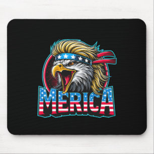 Juli Patriotic Funny Eagle 4. Juli USA Merica Mousepad