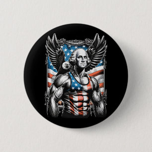 Juli Patriotic Funny George Washington Juli Button