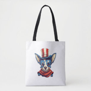 Juli Patriotic Rat Terrier Dog