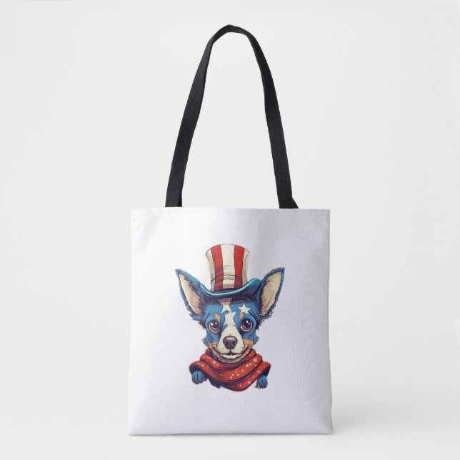 Juli Patriotic Rat Terrier Dog (Vorderseite)
