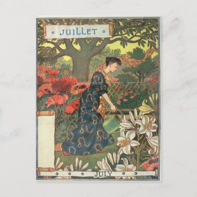 Juli Postkarte (Vorderseite)