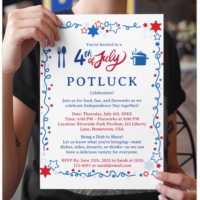 Juli Potluck Flyer (Von Creator hochgeladen)