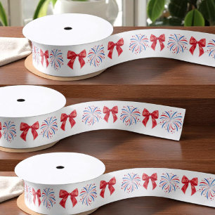 Juli Red White und Blue Patriotic Americana Satinband