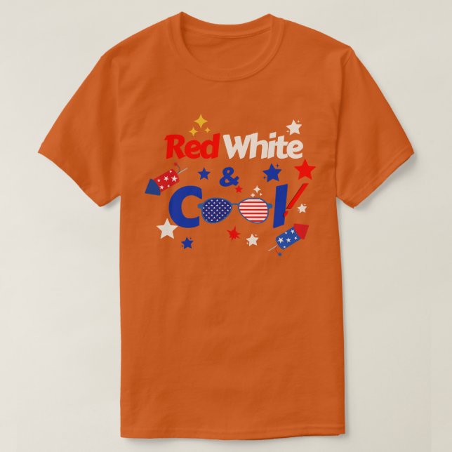 Juli rot weiß und Cool (11) T-Shirt (Design vorne)