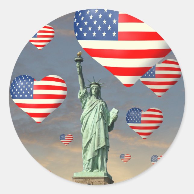 Juli Runder Aufkleber (Vorderseite)