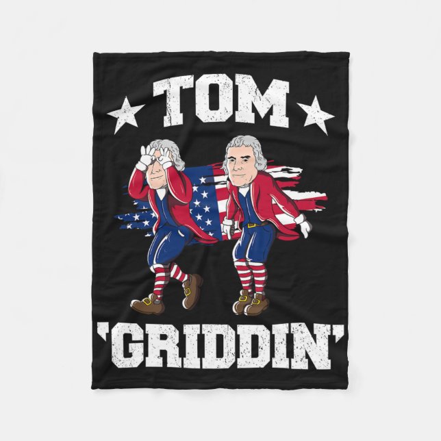 Juli Thomas Jefferson Griddy Tom Griddin Fleecedecke (Vorderseite)