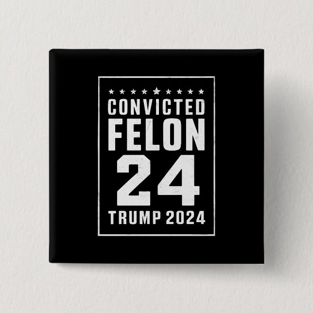 Juli Trump 2024 verurteilt Felon Button (Vorderseite)