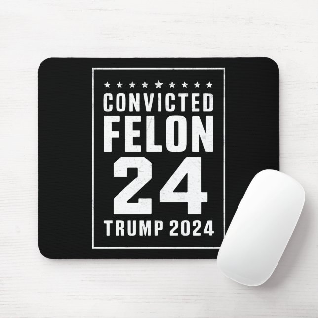 Juli Trump 2024 verurteilt Felon Mousepad (Mit Mouse)