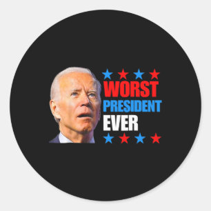 Juli Trump 2024 Wahl Worst President Ever Joe Runder Aufkleber