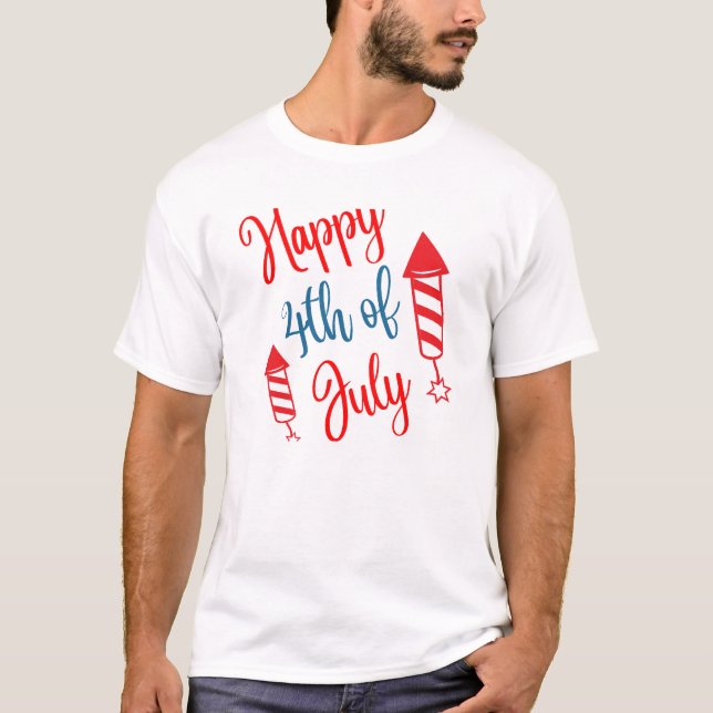 Juli und Feuerwerk T-Shirt (Vorderseite)
