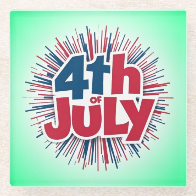 Juli Veröffentlichung-98146 Glasuntersetzer (Vorderseite)