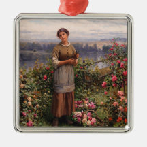 Julia Ansammlung Rose (Schönes Mädchen und Blume)