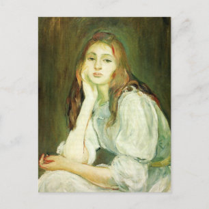Julia Daydreaming von Berthe Morisot Postcard Postkarte