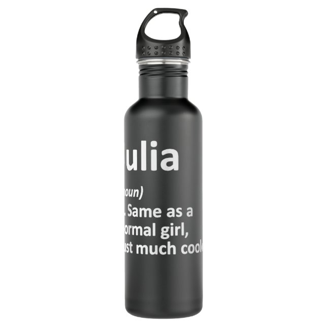 JULIA Definition Personalized Name Funny Birthday  Edelstahlflasche (Vorderseite)