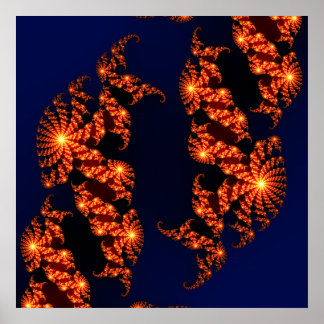 Julia Fraktal Zoom Poster