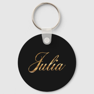 Julia gold Design Lettering Schlüsselanhänger