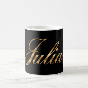 Julia gold Design Lettering Tasse Kaffeetasse