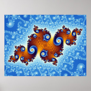 Julia Island Mandelbrot Set Poster