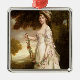 Julia Keathberry Silbernes Ornament