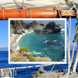 Julia Pfeiffer Burns Staat Park Overlook Trail, CA Postkarte