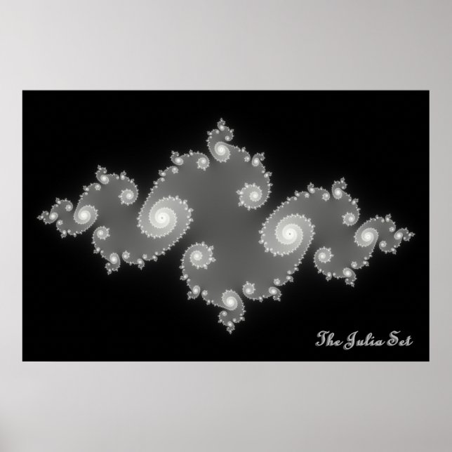 Julia Set (Negativ) Poster (Vorne)