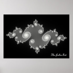 Julia Set (Negative) Poster