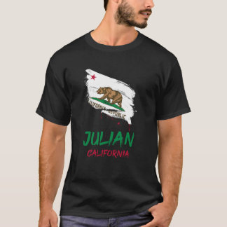 Julian California Paint Splatter Flag Vacation Sou T-Shirt