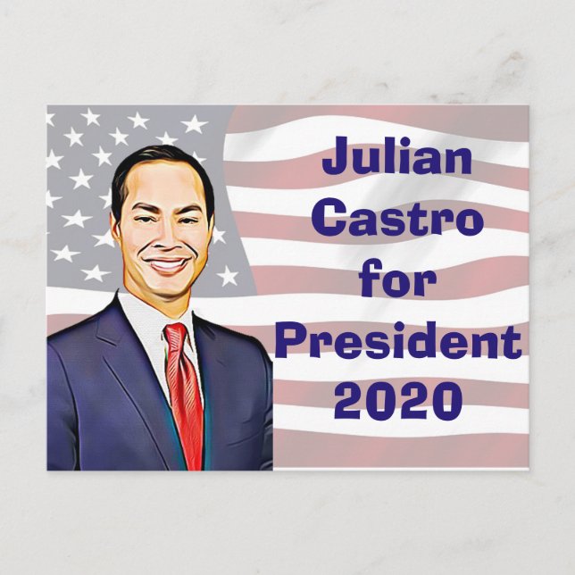Julian Castro für die Präsidentschaftswahl 2020 Ke Postkarte (Vorderseite)