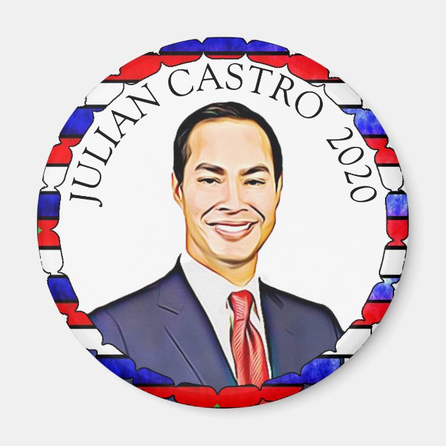 Julian Castro für die Unterstützung der Präsidents Magnet (Vorne)