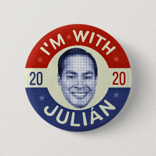 Julian Castro Präsident 2020 Foto Retro Button